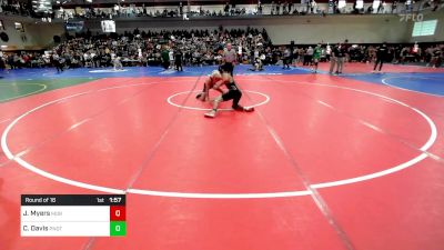 144 lbs Round Of 16 - Jack Myers, Morristown vs Carnell Davis, Ponaganset