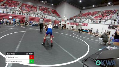 67 lbs Semifinal - Titus Kellogg, Smith Wrestling Academy vs Heston Klinglesmith, Perry Wrestling Academy