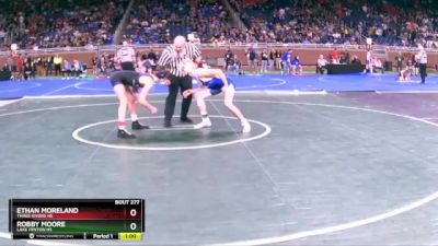 D2-126 lbs Cons. Round 2 - Ethan Moreland, Three Rivers HS vs Robby Moore, Lake Fenton HS