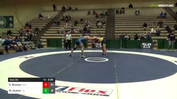 184 lbs Quarterfinal - Owen Brooks, Drexel vs Martin Duane, The Citadel