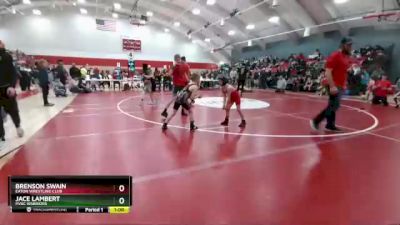 66-69 lbs Round 2 - Brenson Swain, Eaton Wrestling Club vs Jace Lambert, PVBC WARRIORS