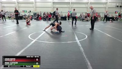 88-92 lbs Quarterfinal - John Boyd, Unattached vs Reed Gaynor, Unattached