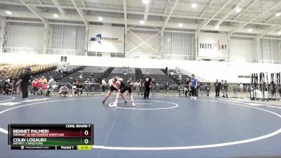 116 lbs Cons. Round 7 - Bennet Palmeri, Fairport Jr. Red Raiders Wrestling vs Colin LoGalbo, District 3 Wrestling