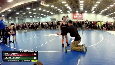 70 lbs Champ. Round 1 - Zachary Menard, Reston Herndon Rhinos vs Wyatt Larson, Wild Buffalo Wrestling Club