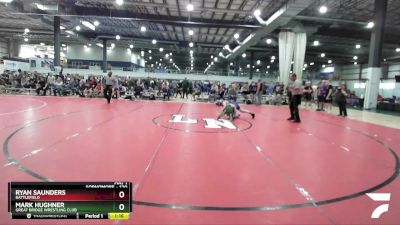 120 lbs Round 1 - Ryan Saunders, Battlefield vs Mark Hughner, Great Bridge Wrestling Club