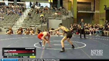 126 lbs Quarterfinals (8 Team) - Gage Walker, Bixby vs Preston Reyna, Charles Page