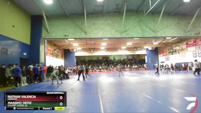 106 lbs Quarterfinal - Massimo Ortiz, Calvary Chapel SA vs Nathan Valencia, Cerritos