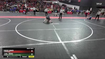 135 lbs Quarterfinal - Huck Hines, Menomonie vs Cael Reno, River Valley Youth Wrestling