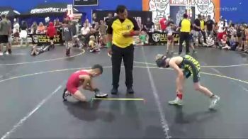 56 lbs Round 4 (6 Team) - Bo Myers, Midwest Xtreme Wrestling vs Ian Webber, The Funky Singlets Teal