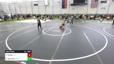 88 lbs Semifinal - Trevor Cowan, Jwc vs Angelica Serratos, Hawkeye WC