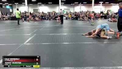 96 lbs Round 2 (4 Team) - Tommy Wurster, POWA vs Cale Wimberly, FL Scorpions