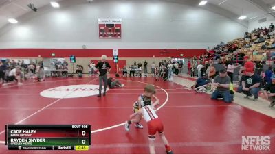 41-42 lbs Round 1 - Cade Haley, Eaton Reds WC vs Rayden Snyder, Greeley Metro