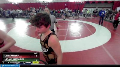 130 lbs 1st Place Match - Liam Crandall, Evansville Wrestling Club vs Michael Alexander, Warrior Warehouse