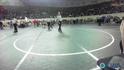 60 lbs Round Of 32 - Mason McDaniel, Chickasha Youth Wrestling vs Bradford Sheppard, Noble Takedown Club