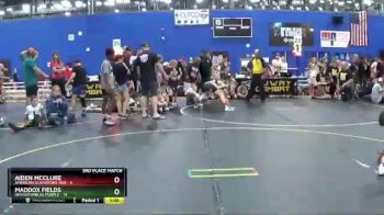 91 lbs Finals (8 Team) - Aiden McClure, American Gladiators-Red vs Maddox Fields, Untouchables Purple