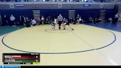 95 lbs Round 3 - Brock Gorringe, 208 Badgers vs Cylar Bail, Middleton Wrestling Club