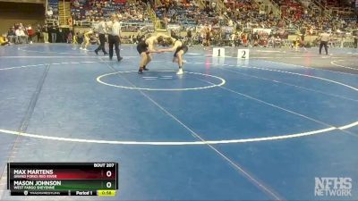 152 lbs Cons. Round 1 - Mason Johnson, West Fargo Sheyenne vs Max Martens, Grand Forks Red River