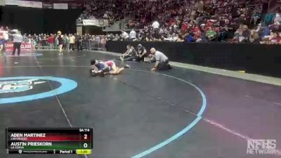 5A 114 lbs Quarterfinal - Aden Martinez, Las Cruces vs Austin Prieskorn, La Cueva