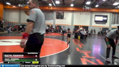 PW-9 lbs Quarterfinal - Boston Jorgenson, Waverly Area Wrestling Club vs Mack Johnson, Hammerin Hawks