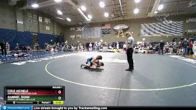 110 lbs Round 1 - Gabriel Shaw, Steelclaw Wrestling Club vs Cole Aichele, Oak Harbor Wrestling Club