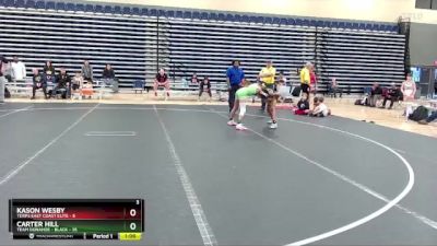 84 lbs Finals (8 Team) - Kason Wesby, Terps East Coast Elite vs Carter Hill, Team Donahoe - Black