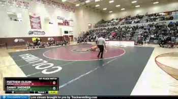 165 lbs Finals (2 Team) - Matthew Olguin, Oregon State University vs Danny Snediker, Utah Valley University