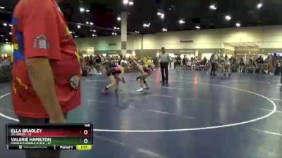 145 lbs Round 2 (6 Team) - Ella Bradley, STL Green vs Valerie Hamilton, Charlie`s Angels-IL Blk