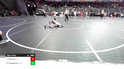 65 lbs Semifinal - Jack Gorman, SJO Spartans vs Ross Stegeman, R.A.W.