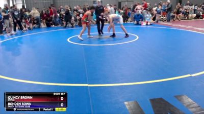 125 lbs Quarterfinal - Quincy Brown, NWWC vs Bohden Sowa, Salem Elite Mat Club