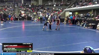 55 lbs Cons. Round 2 - Wyatt Callaway, 2TG vs Malcolm Fine, Beaver Creek Wrestling