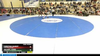 174 lbs Cons. Round 1 - Christian Gilbert, Carthage College vs Michael Loger, University Of Wisconsin-Oshkosh