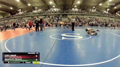 90 lbs Champ. Round 1 - Cody Minor, Rolla Wrestling Club-AAA vs Brantley Pecaut, Wright City Jr Wildcats Wrestling-A