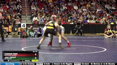 3A-113 lbs Semifinal - Connor Fiser, Bondurant-Farrar vs Jake Knight, Bettendorf