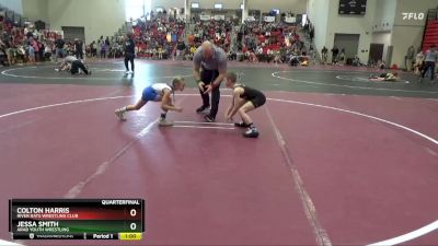 65 lbs Quarterfinal - Jessa Smith, Arab Youth Wrestling vs Colton Harris, River Rats Wrestling Club