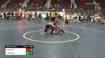 117 lbs Round 2 (4 Team) - John Wallace Jr., Michigan Bulldogs vs Benjamn Deridder, Husky Wrestling Club