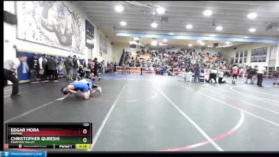 120 lbs Cons. Round 2 - EDGAR MORA, Mayfair vs Christopher Qureshi, Fountain Valley