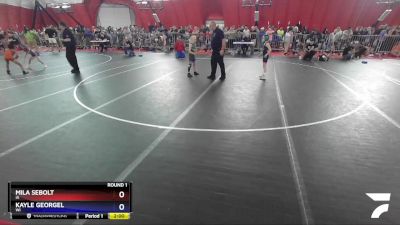 60-65 lbs Round 1 - Mila Sebolt, IA vs Kayle Georgel, WI