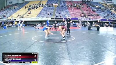 123 lbs Round 3 (3 Team) - Jayden Bazemore, Gannon University vs Bethany Regione, Aurora