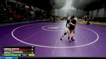 107 lbs Quarters & 1st Wb (16 Team) - Berkley Funderburg, Dumas (Girls) vs Addison Spencer, Lubbock (Girls)