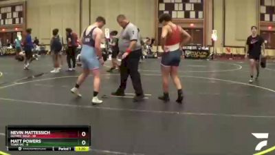 195 lbs Round 5 (6 Team) - Matt Powers, Town WC vs Nevin Mattessich, Olympic Gold