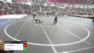 74 lbs Round Of 16 - Nathaniel Candelaria, Bear Creek Junior Wrestling Club vs Jaxyn Duran, Valley Bad Boys