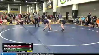 136 lbs Round 2 (3 Team) - Shaylee Sutherland, NW Iowa Angry Alpacas vs Autumn Stonecypher, Iowa Angry Alpacas