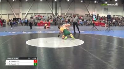 165 lbs Consi of 16 #2 - Zac Carson, Eastern Michigan University vs Andrew Fogarty, North Dakota State