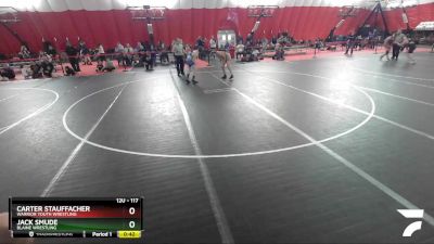 117 lbs Semifinal - Jack Smude, Blaine Wrestling vs Carter Stauffacher, Warrior Youth Wrestling