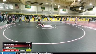 120 lbs Quarterfinal - Jaeger Sand, Thunder Wrestling Club vs Hayden Eardley, Wyoming Unattached