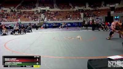 D3-190 lbs Semifinal - Sean Luedy, Arizona College Prep vs Joseph Figueroa, Salpointe Catholic