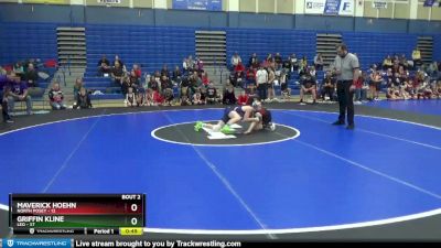 98 lbs Round 1 (4 Team) - Maverick Hoehn, North Posey vs Griffin Kline, Leo