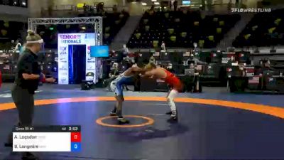 57 kg Consolation - Alex Logsdon, Cougar Wrestling Club vs Britain Longmire, Unattached