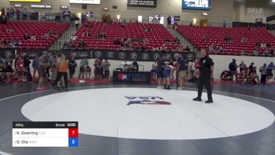 48 kg 7th Place - Kellen Downing, Flathead High School Wrestling vs Dylan Ota, Spartan Mat Club