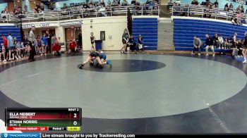 80 lbs Round 1 (4 Team) - Ethan Norris, Delta vs Ella Neibert, Indiana Creek